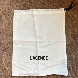 L'AGENCE, NWOT White Storage Bag
